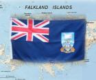 Флаг Фолклендских островов, Британских заморских территориях в Южной части Атлантического океана